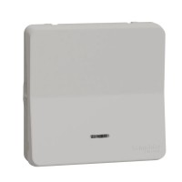 Механизм выключателя кнопочного с подсветкой Schneider Electric Mureva Styl IP55 белый (MUR39127)