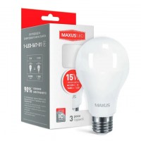 Светодиодная лампа MAXUS A70 15W 3000 К 220V E27 (1-LED-567-01)