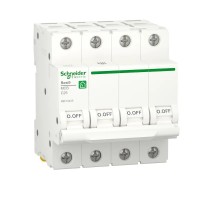 Автоматический выключатель Schneider Electric Resi9 6kA 4P 25A тип C (R9F12425)