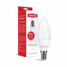 Лампа светодиодная Maxus C37 7W 4100K 220V E14 (1-LED-734)