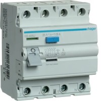 Дифференциальное реле (УЗО) Hager 4p 25А 30мА тип A (CD425J)