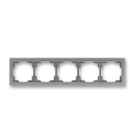 Пятипостова рамка ABB Neo Tech Сталь (3901M-A00150 36)
