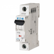 Автоматический выключатель Eaton PL6 1p 6А тип D 6кА (286542)