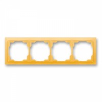 Четырехпостовая рамка ABB Neo Белый/Оранжевый (3901M-A00140 43)