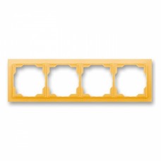 Четырехпостовая рамка ABB Neo Белый/Оранжевый (3901M-A00140 43)