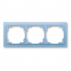 Трьохпостова рамка ABB Neo Білий/Синій (3901M-A00130 41)