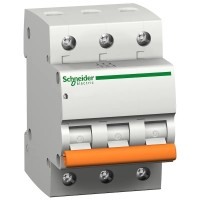 Автоматический выключатель Schneider Electric ВА63 3p C 63А 4.5kA Домовой (11229)