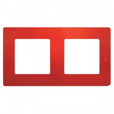 Двупостовая рамка LEGRAND Etika Красный (672532)