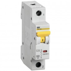 Автоматичний вимикач IEK ВА47-60 1p 25А тип C 4,5кА (MVA41-1-025-C)