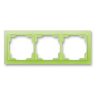 Трьохпостова рамка ABB Neo Білий/зелений (3901M-A00130 42)