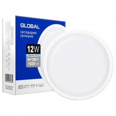 Настінно-стельовий світильник GLOBAL 12W 5000K IP65 для ЖКХ антивандальний (1-GBH-1250-C)