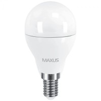 Світлодіодна лампа MAXUS G45 6W яскраве світло 4100K 220V E14 (1-LED-544)