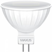 Светодиодная лампа MAXUS MR16 3W теплый свет 3000K 220V GU5.3 AP (1-LED-511)