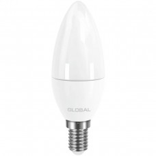 Світлодіодна лампа GLOBAL C37 CL-F 5W тепле світло 3000К 220V E14 AP (1-GBL-133-02)
