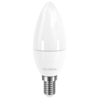 Светодиодная лампа GLOBAL C37 CL-F 5W теплый свет 3000К 220V E14 AP (1-GBL-133)