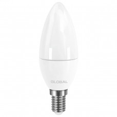 Світлодіодна лампа GLOBAL C37 CL-F 5W тепле світло 3000К 220V E14 AP (1-GBL-133)