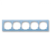 Пятипостова рамка ABB Neo Білий/Синій (3901M-A00150 41)