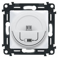 Док-станція Micro USB LEGRAND Valena Allure для зарядки Білий (753011)