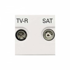 Розетка TV-R-SAT кінцева АВВ Zenit Білий (N2251. 7 BL)