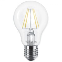 Светодиодная лампа MAXUS филамент А60 8W теплый свет 3000K E27 (1-LED-565)