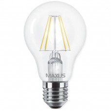 Світлодіодна лампа MAXUS філамент А60 8W тепле світло 3000K E27 (1-LED-565)