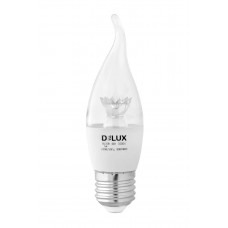 Світлодіодна лампа DELUX BL37B 6 Вт tail 3000K 220В E27 crystal (90011803)