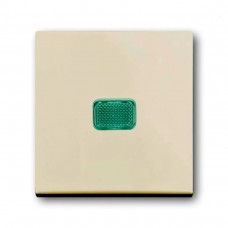 1-клавішний вимикач з підсвічуванням АВВ Basic55 Бежевий (2006/1 UCGL-92-507)