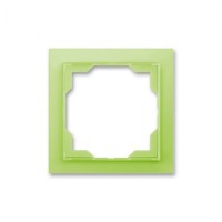 Однопостова рамка ABB Neo Білий/зелений (3901M-A00110 42)