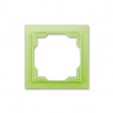 Однопостовая рамка ABB Neo Белый/Зеленый (3901M-A00110 42)