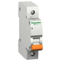 Автоматический выключатель Schneider Electric ВА63 1p C 6А 4.5kA Домовой (11201)