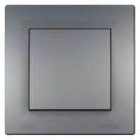 1-клавішний вимикач Schneider Electric Asfora Сталь IP44 (EPH0100262)