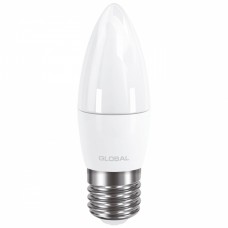 Світлодіодна лампа GLOBAL C37 CL-F 5W яскраве світло 4100К 220V E27 AP (1-GBL-132)