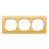 Трехпостовая рамка ABB Neo Белый/Оранжевый (3901M-A00130 43)