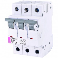 Автоматический выключатель ETI ETIMAT 6 3p 40А тип C 6кА (2145520)