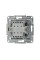 2-клавишный проходной выключатель Schneider Electric Asfora Сталь (EPH0600162)