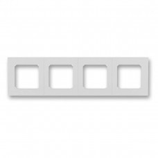 Четырехпостовая рамка горизонтальная ABB Levit Серый/Белый (3901H-A05040 16)