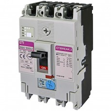 Промисловий автоматичний вимикач ETI ETIBREAK EB2S 160/3LA 3p 100A 16кА (4671883)