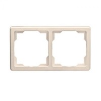 Двупостовая рамка ABB Swing горизонтальная Бежевый (3901J-A00020 C2)