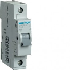 Автоматичний вимикач Hager 1p 20А тип B 6кА (MB120A)