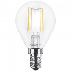 Светодиодная лампа MAXUS филамент G45 4W теплый свет 3000K E14 (1-LED-547)