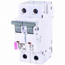 Автоматичний вимикач ETI ETIMAT 6 2p 40А тип C 6кА (2143520)