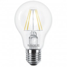 Світлодіодна лампа MAXUS філамент А60 8W яскраве світло 4100K E27 (1-LED-566)