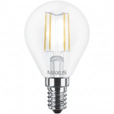 Светодиодная лампа MAXUS филамент G45 FM 4W теплый свет 3000K E14 (1-LED-547-01)