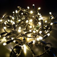 Гірлянда вулична лінійна STARLIGHT 100LED теплий білий 5м чорний провід IP44 (57277)