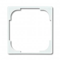 Декоративна накладка до рамки АВВ Basic55 1 пост Білий (2516-94-507)