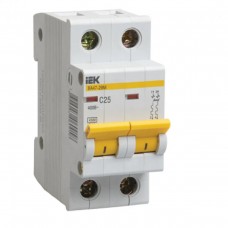 Автоматичний вимикач IEK ВА47-29M 2p 20А тип C 4,5кА (MVA21-2-020-C)