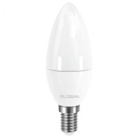 Світлодіодна лампа GLOBAL C37 CL-F 5W яскраве світло 4100К 220V E14 AP (1-GBL-134)