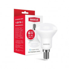Лампа светодиодная Maxus R50 6W 4100K 220V Е14 (1-LED-756)