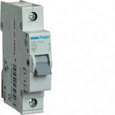 Автоматичний вимикач Hager 1p 32А тип B 6кА (MB132A)
