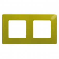 Подвійна рамка LEGRAND Etika зелена папороть (672542)